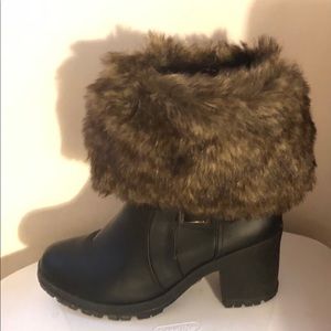 Faux fur boot cuffs fur boot collar NWOT